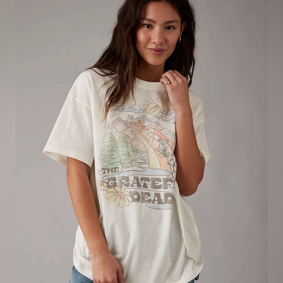American Eagle Outfitters Tops - AE Oversized Grateful Dead Graphic T-Shirt